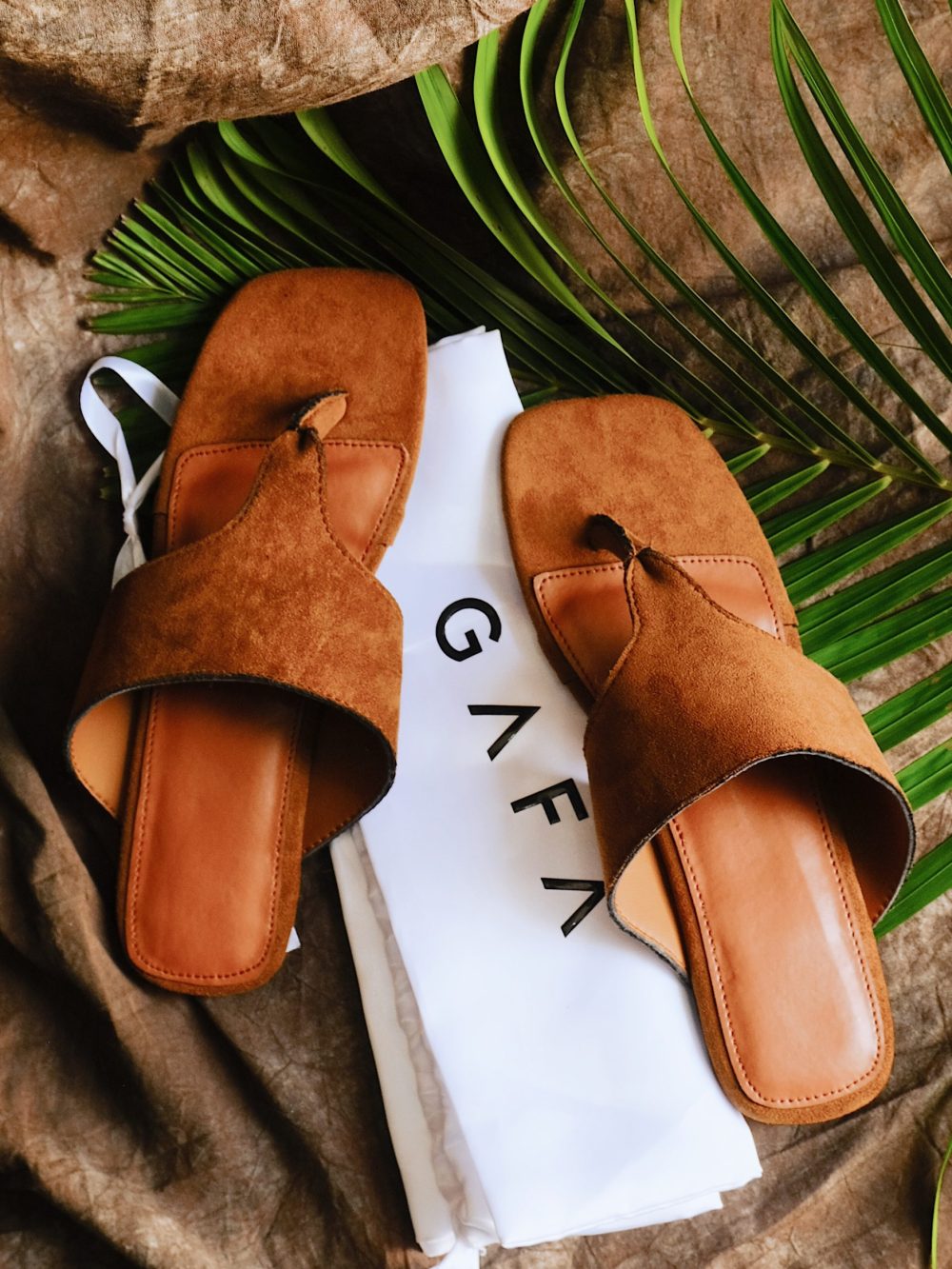 Pyramid Suede Slides
